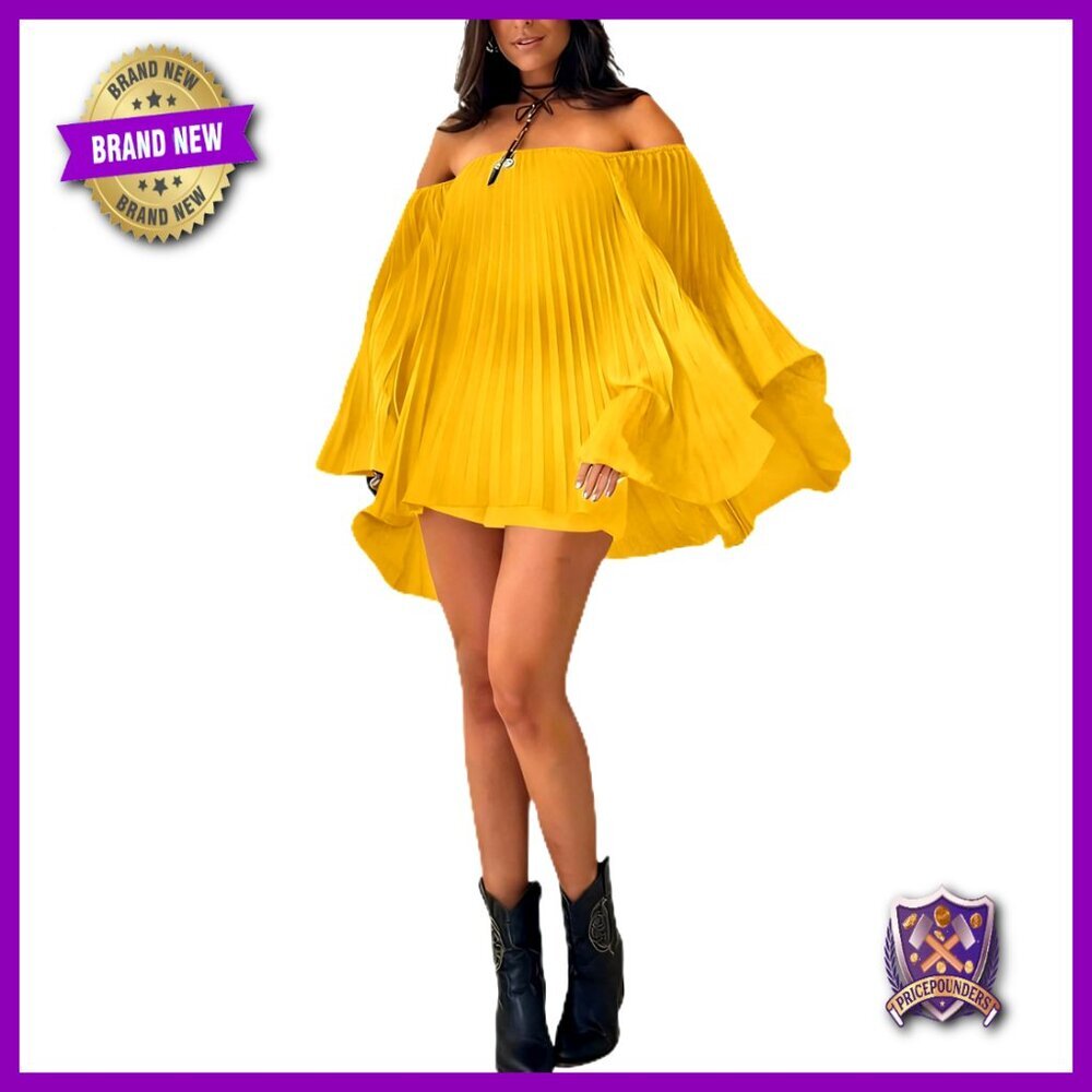 3X-Large Polyester Pleated Off-Shoulder Top Shorts Set Beach Vacation